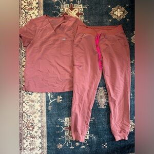 Figs Mauve Joggers and Top Set